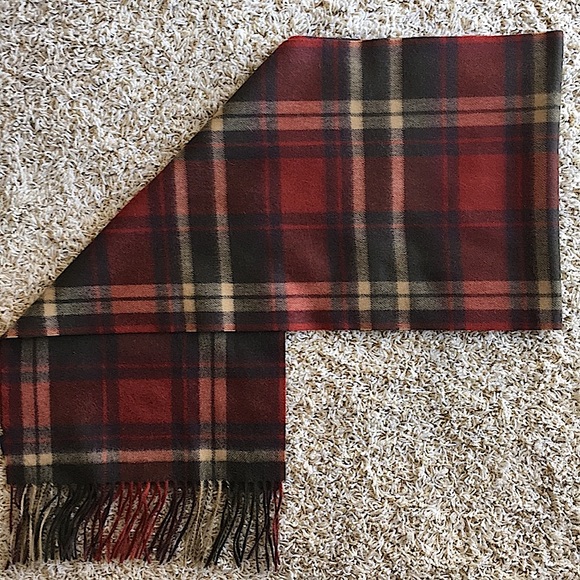 💛NEW!💛100% CASHMERE Club Room Scarf W12” x L60” - Picture 3 of 6